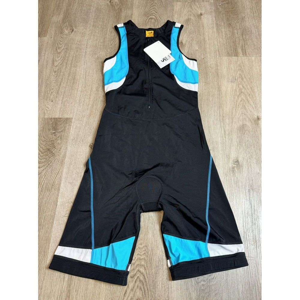 Women's Black and Blue Bike Shorts